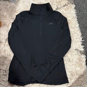 Under Armour Black Fitted Long Sleeve Sweatshirt